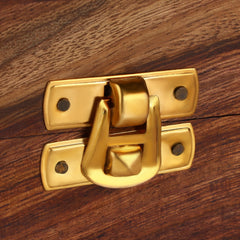 INUS Handcrafted Wooden Chess Set with Magnetic Board - Folding Storage Case, Premium Chess Pieces, Gift for Chess Lovers Adults & Kids - 10x10x3inch