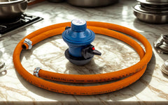 INUS Combo of Kitchen Smart and Unique Regulator Made from Imported Korean Zinc,Adjustable and Rubber Hose Pipe 1.5m and Easy Grip Metal Regular Lighters Combo of 3