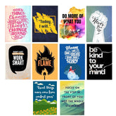 INUS Motivational, Uplifting, Empowering, Wall Abstract Posters, Inspiring A4 300GSM with and Free Stickers - (30 cm x 21 cm x 0.2 cm)(Pack of 10)
