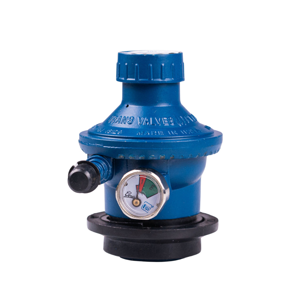INUS Combo of Rubber Hose Pipe 1.5m and Kitchen Smart and Unique Regulator with Gas Indicator from Imported Korean Zinc, Adjustable Combo of 2