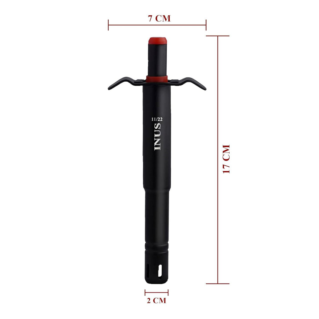 INUS Easy Grip Metal Regular Gas Lighters for Gas Stoves, Restaurants & Kitchen Use Gas Stove Lighter (Color - Black) Pack of 1