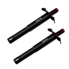 INUS Easy Grip Metal Regular Gas Lighters for Gas Stoves, Restaurants & Kitchen Use Small Pack of 2 (Color - Black )
