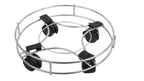 INUS Stainless Steel Cylinder Trolley with Wheels Gas Trolly, Lpg Cylinder Stand, Kitchen Gas Trolly Easy Moving Stand (Pack of 1)