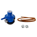 INUS Combo of Rubber Hose Pipe 1.5m and Kitchen Smart and Unique Regulator with Gas Indicator from Imported Korean Zinc, Adjustable Combo of 2