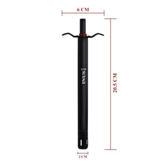 INUS Easy Grip Metal Regular Gas Lighters for Gas Stoves, Restaurants & Kitchen Use (Color - Black) Pack of 2