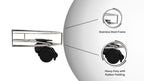 INUS Stainless Steel Cylinder Trolley with Wheels Gas Trolly, Lpg Cylinder Stand, Kitchen Gas Trolly Easy Moving Stand (Pack of 1)