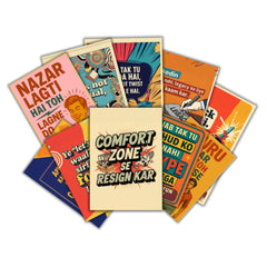 INUS Motivational, Uplifting Wall Abstract Posters, Inspiring A4 300GSM with and Free Stickers - (30 cm x 21 cm x 0.2 cm)(Pack of 10)