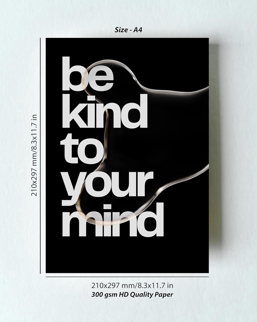 INUS Motivational, Uplifting, Empowering, Wall Abstract Posters, Inspiring A4 300GSM with and Free Stickers - (30 cm x 21 cm x 0.2 cm)(Pack of 10)