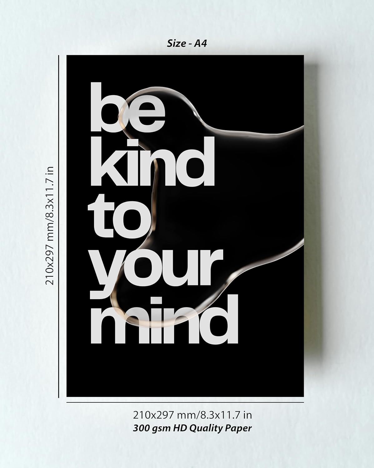 INUS Motivational, Uplifting, Empowering, Wall Abstract Posters, Inspiring A4 300GSM with and Free Stickers - (30 cm x 21 cm x 0.2 cm)(Pack of 10)