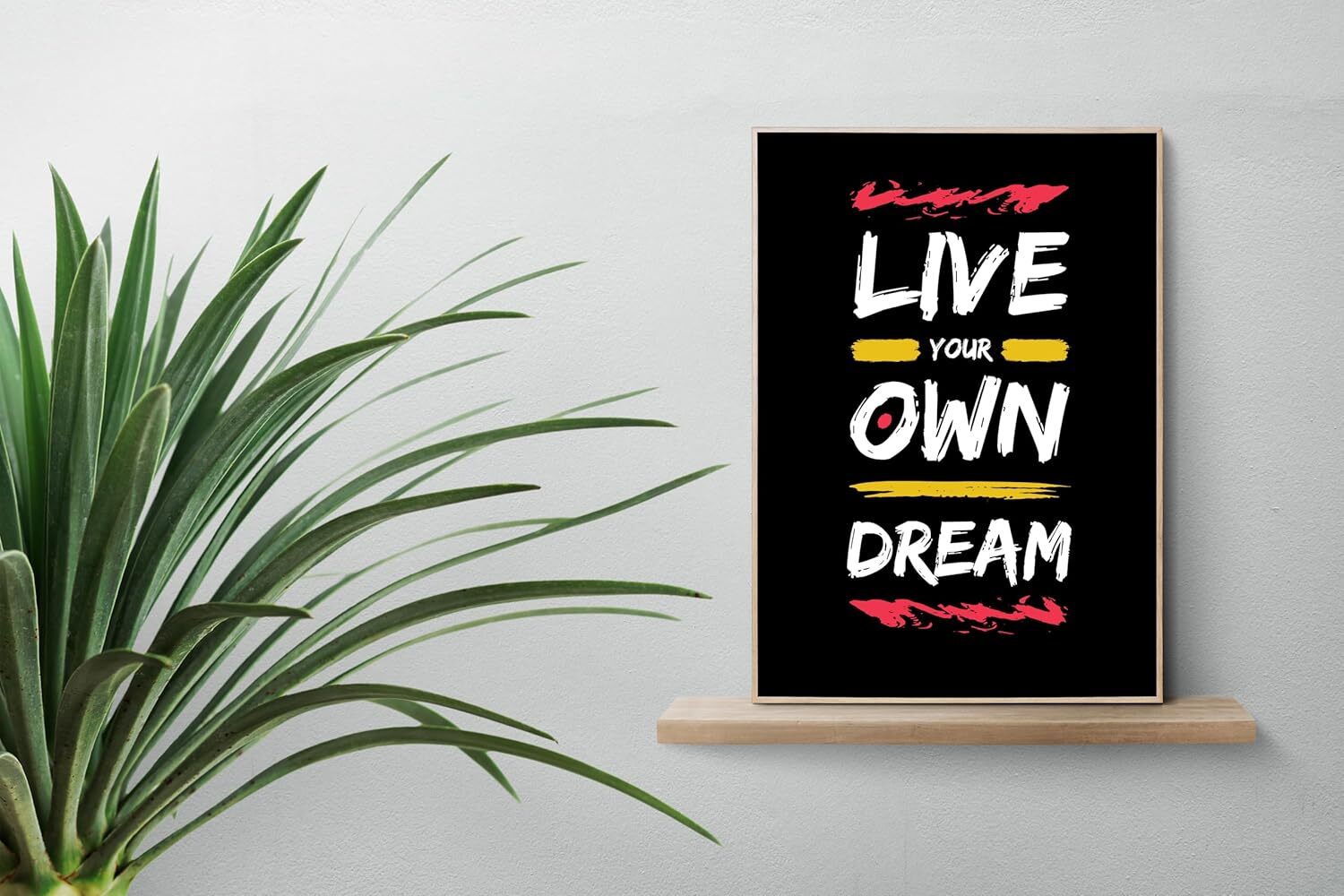 INUS Motivational, Uplifting, Empowering, Inspiring Wall Abstract Posters,A4 300GSM with comes with a built-in self-adhesive strip and Free Stickers - (30 cm x 21 cm x 0.2 cm)(Pack of 5)