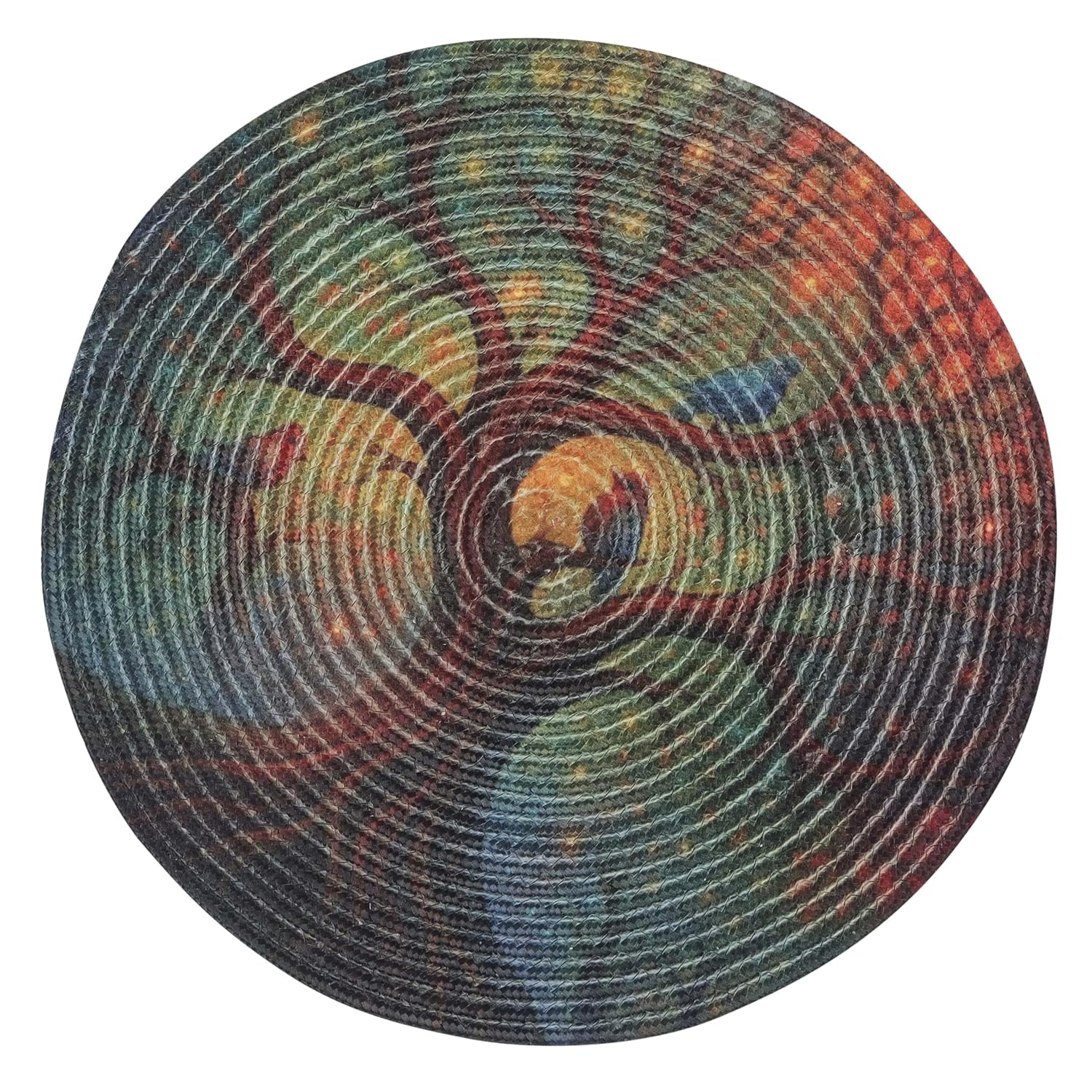 15" Reversible Cotton Dining Table Placemats & Coaster