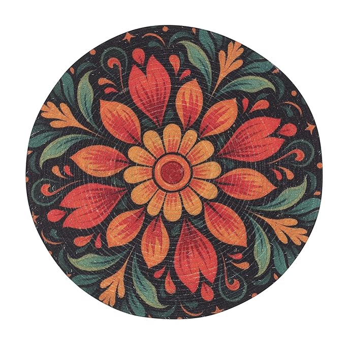 15" Reversible Cotton Dining Table Placemats & Coaster