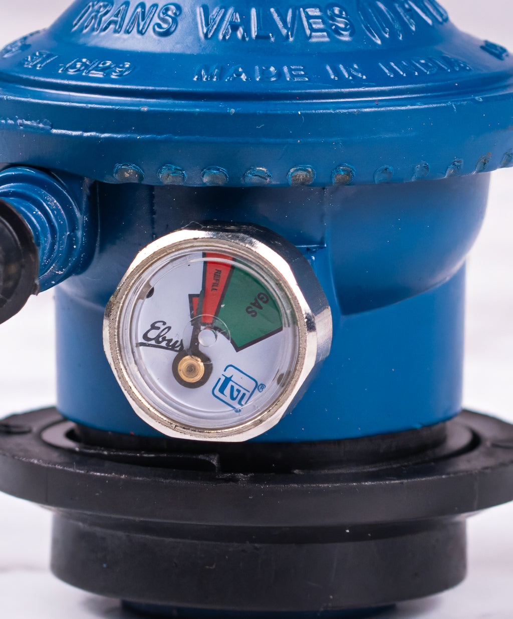 INUS Combo of Rubber Hose Pipe 1.5m and Kitchen Smart and Unique Regulator with Gas Indicator from Imported Korean Zinc, Adjustable Combo of 2