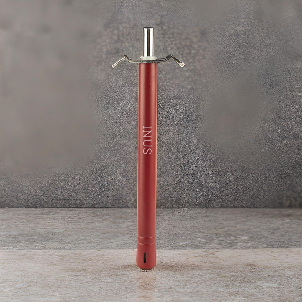 INUS Easy Grip Metal Regular Gas Lighters for Kitchen Use Gas Stove Lighter & Gas Stoves, Restaurants Maroon Long