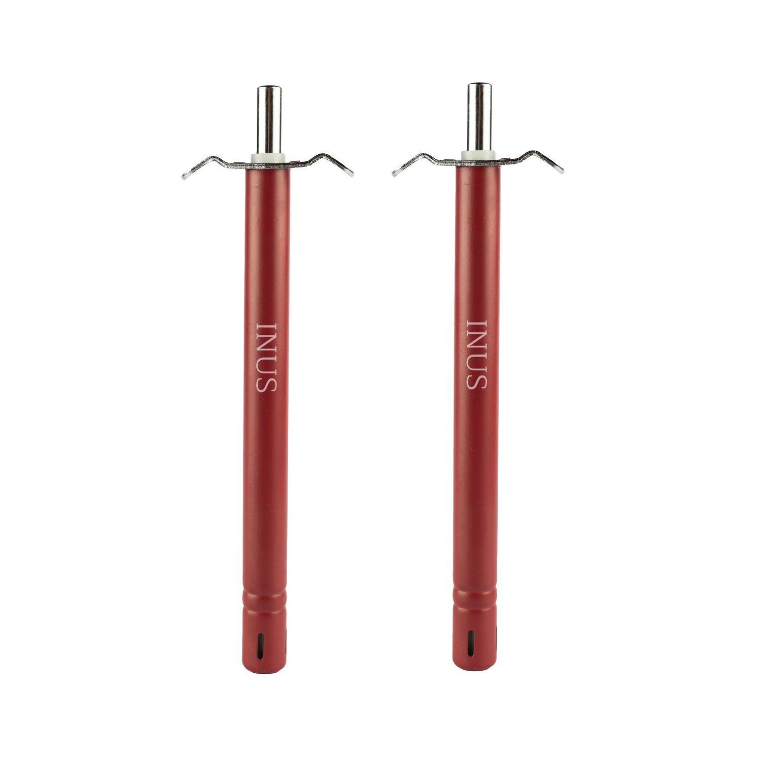 INUS Easy Grip Metal Regular Gas Lighters for Kitchen Use Gas Stove Lighter & Gas Stoves, Restaurants (Color - Maroon - Long) Pack of 2