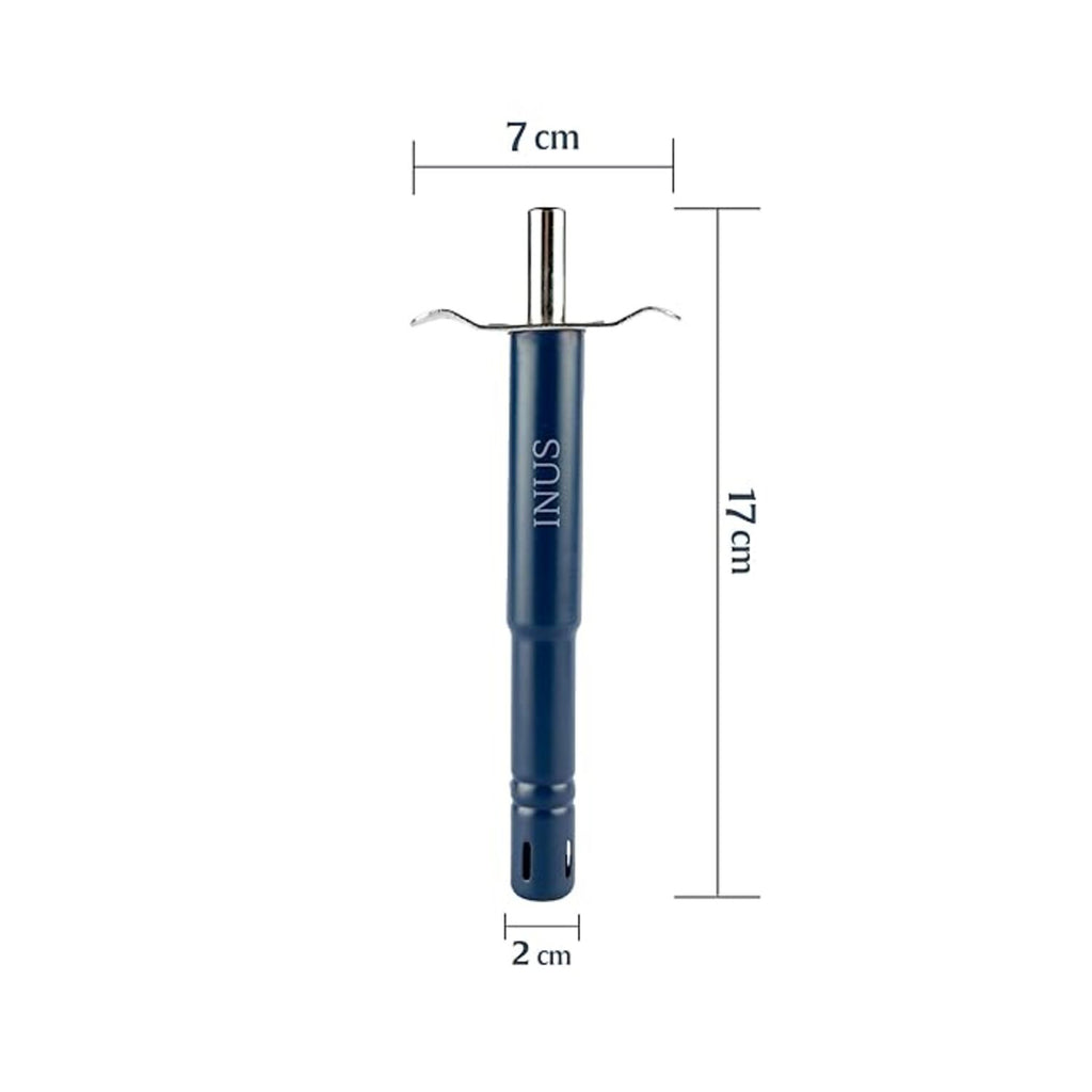 INUS Easy Grip Metal Regular Gas Lighters for Kitchen Use Gas Stove Lighter & Gas Stoves, Restaurants (Color - Blue - Small) Pack of 1
