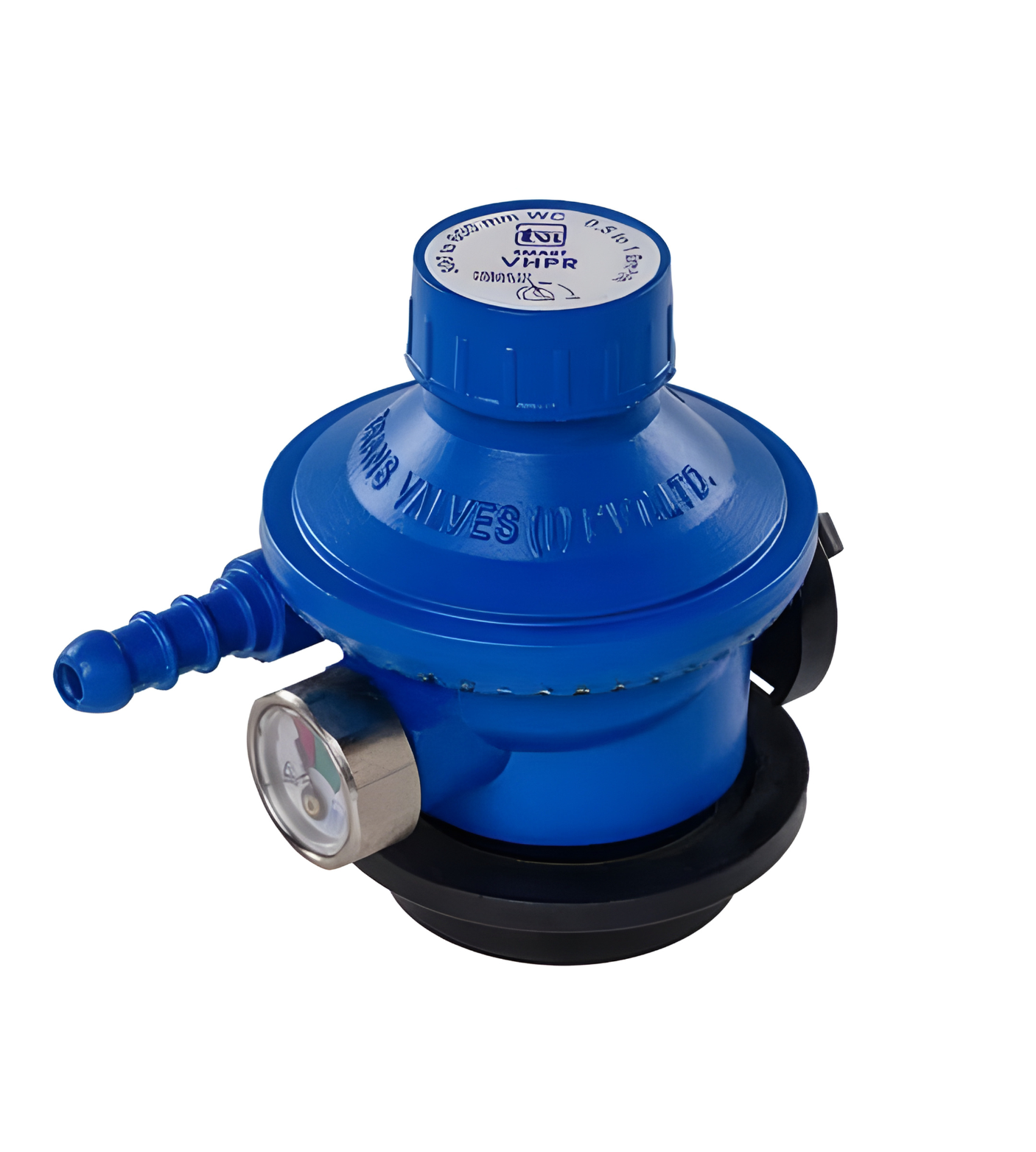 INUS Combo of Rubber Hose Pipe 1.5m and Kitchen Smart and Unique Regulator with Gas Indicator from Imported Korean Zinc, Adjustable Combo of 2