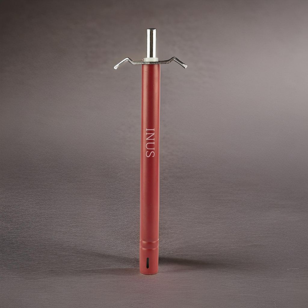 INUS Easy Grip Metal Regular Gas Lighters for Kitchen Use Gas Stove Lighter & Gas Stoves, Restaurants Maroon Long